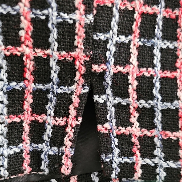 Eloquii Black and Mauve Plaid Skirt - Picture 3 of 6